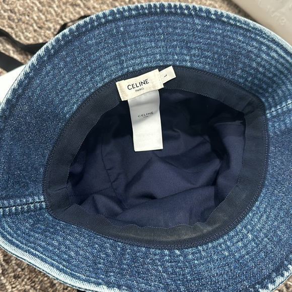 Authentic Celine denim bucket hat - Picture 2 of 3
